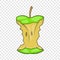 Apple stump icon, cartoon style