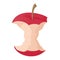 Apple stump icon, cartoon style