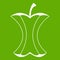 Apple stump icon green
