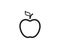 Apple symbol icon fruit food