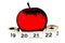 Apple Tape Measure Illustration