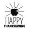Apple thanksgiving logo, simple style