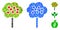 Apple Tree Composition Icon of Spheric Items