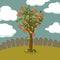 Apple tree illustration