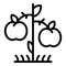 Apple tree producer icon, outline style