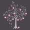 Apple tree vector illustration