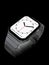 Apple Watch 4, 44 mm similar smartwatch - silver, on black