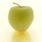 Apple with yellow stripe texture