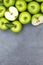 Apples apple fruit fruits copyspace portrait format slate green