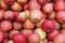 Apples backgrounds. Lots of apples in a fruit shop