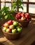 Apples in a Basket: Nature\\\'s Finest Orchard Selection Awaits.