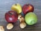 Apples Fruits Health Natural Colors Food Flavor