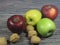 Apples Fruits Health Natural Colors Food Flavor