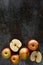 Apples on a grunge background