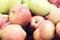 Apples harvest fresh fruit close-up
