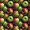 Apples seamless pattern background. Realistic photographic style.