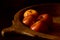 Apples in a wooden bowl