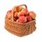 Apples in woven basket