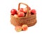 Apples in woven basket