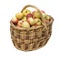 Apples in woven basket