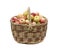 Apples in woven basket