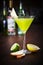 Appletini cocktail