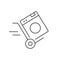 Appliances moving line outline icon