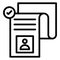 Applicant, employee selection .  . Vector icon which can easily modify or editable