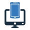 Application, devices, responsive design icon. Vector graphics