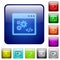 Application programming interface color square buttons