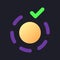 Apply breathe animation effect flat gradient fill ui icon for dark theme