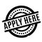 Apply Here rubber stamp