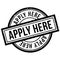 Apply Here rubber stamp
