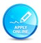 Apply online (edit pen icon) splash natural blue round button