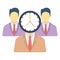 Appointment, interview Color vector icon which can easily modify or edit