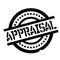 Appraisal rubber stamp