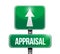 Appraisal street sign illustration design