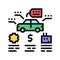 appraise car color icon vector illustration