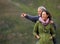 Appreciating the scenery. an attractive young couple enjoying a day outdoors together.