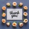 Appreciation blooms Thank You note accented with miniature roses