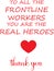 Appreciation message for Front line workers during Coronavirus COVID-19 Pandemic vector illustration