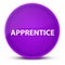 Apprentice luxurious glossy purple round button abstract