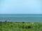 Approach Lighting System of Shimojishima Airport extending to the sea in Okinawa,Japan