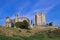 The approach to Conisbrough Castle on the first day of Autumn.