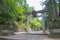 Approach to Hie Shrine. a famous historic site in Takayama, Gifu, Japan