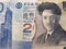 approach to Hong Kong banknote of twenty dollars and Japanese banknote of 1000 yen