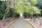 Approach to Mausoleum of Emperor Tenji in Yamashina, Kyoto, Japan. Emperor Tenji 626-672 was the