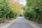 Approach to Mausoleum of Emperor Tenji in Yamashina, Kyoto, Japan. Emperor Tenji 626-672 was the