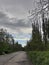 Approaching clouds on a beautiful park