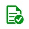 Approval check icon, quality sign â€“ for stock